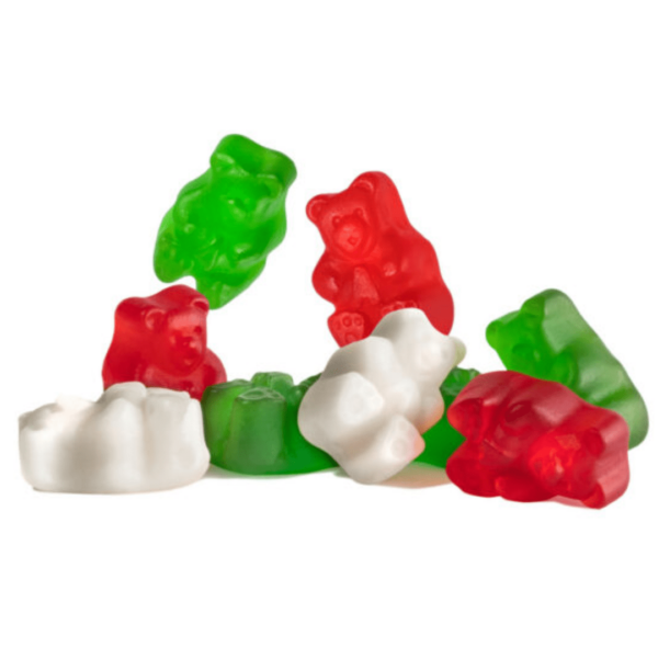 Albanese Gummi Bears Red White & Green Christmas 5lb-min