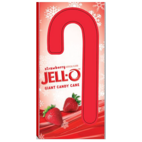 Jell-O Giant Candy Cane Strawberry Christmas 24-min