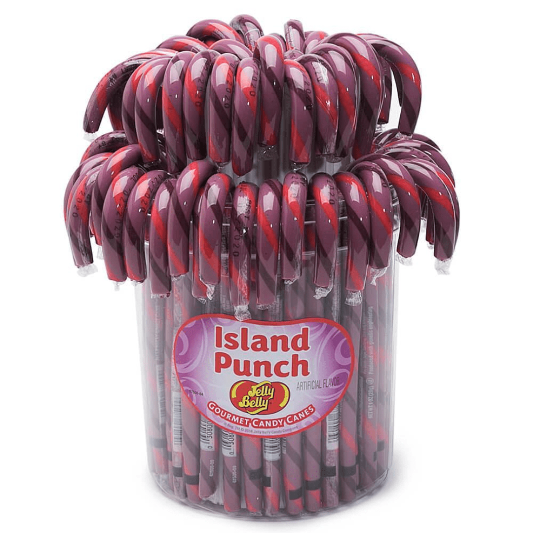 Jelly Belly Gourmet Candy Canes Island Punch 80 Pacific Candy Wholesale