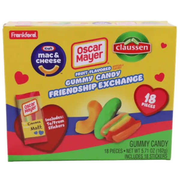 Frankford Kraft Assorted Gummy Candy Friendship Exchange Box Eighteen Pieces 6-min
