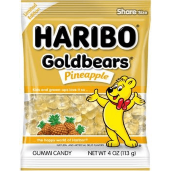 Haribo Gold Bears Pineapple 12x4oz-min