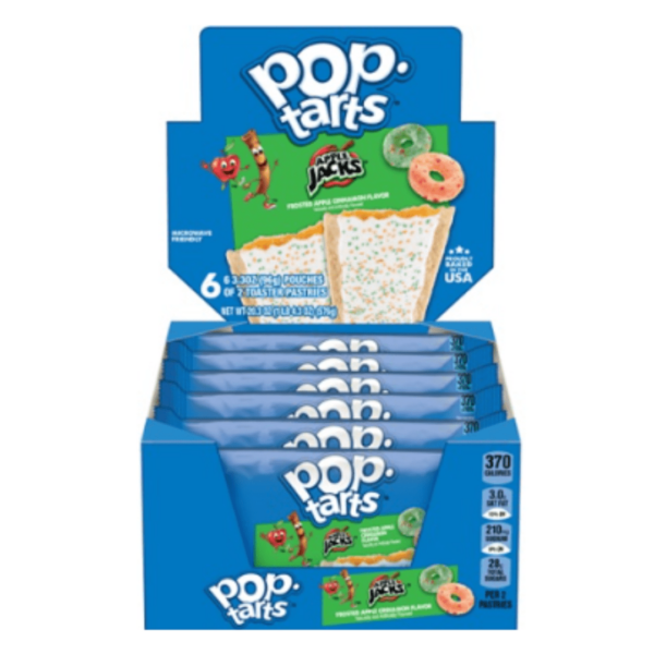 Kellogg's Pop-Tarts Limited Edition Apple Jacks Frosted Apple Cinnamon 6-min