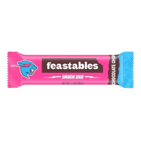 Feastables Snack Bar Chocolate Chip 5x1.4oz-min
