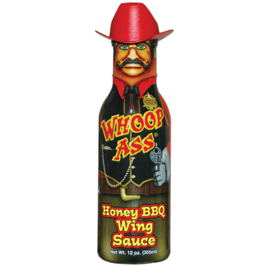 Whoop Ass Wing Sauce Honey BBQ 12oz Pacific Candy Wholesale