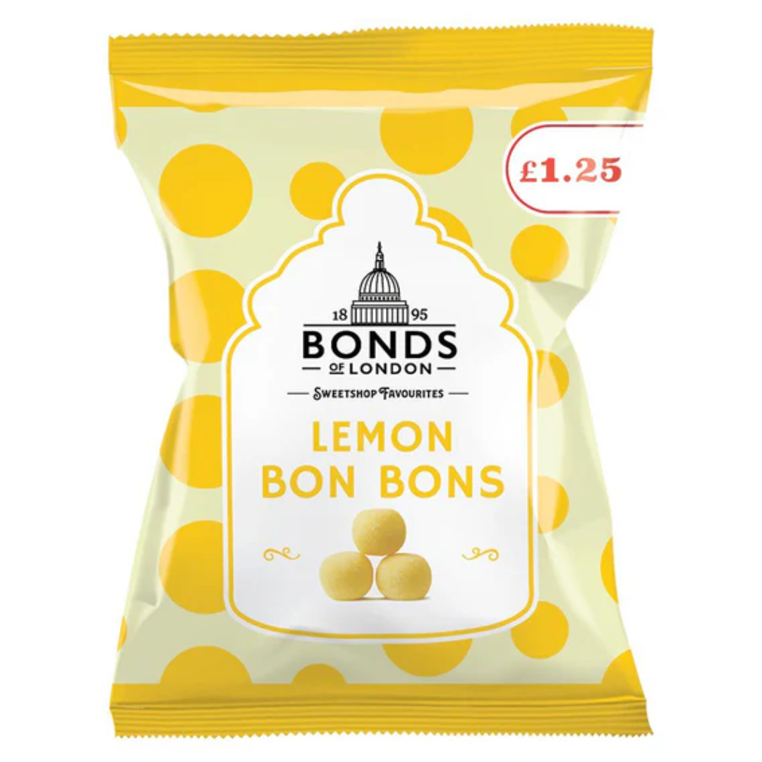 Bonds Lemon Bon Bons Price Marked British 12x130g Bonds Lemon Bon Bons Price Marked British 12x130g