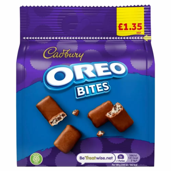 Cadbury Oreo Bites Price Marked British 10x95g