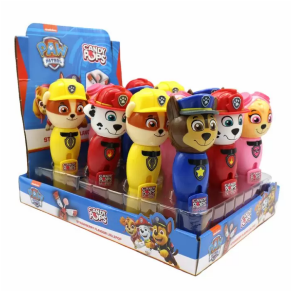 Paw Patrol Push and Twist Candy Pops British 12x8g