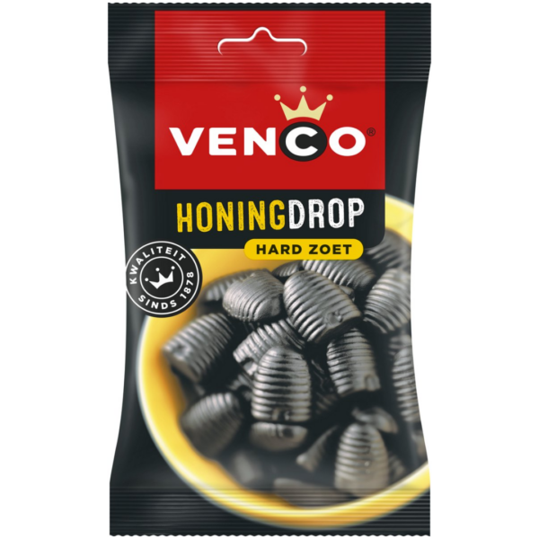 Venco Red Band Honingdrop Honey Licorice 12x120g