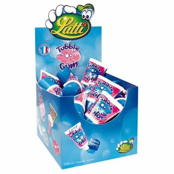 Lutti Tubble Gum Raspberry British 18