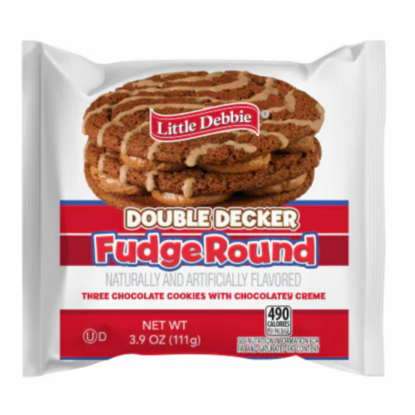 Little Debbie Double Decker Fudge Round 6x3.9oz
