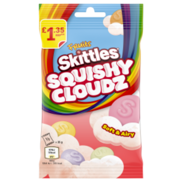 Skittles Squishy Cloudz Fruits Price Marked British 14x70g