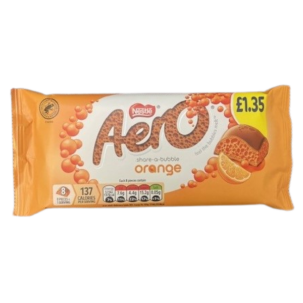 Nestle Aero Orange Price Marked British 15x190g