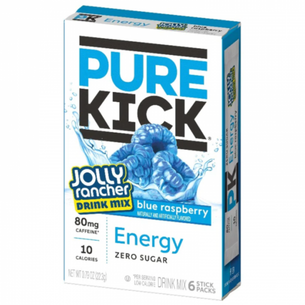 Pure Kick Energy Single To Go Jolly Rancher Blue Raspberry Six Pack 12