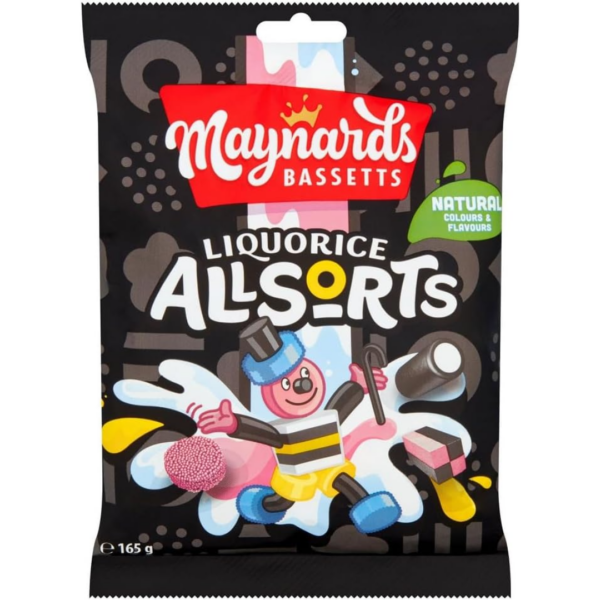 Maynards Bassetts Licorice Allsorts British 10x165g