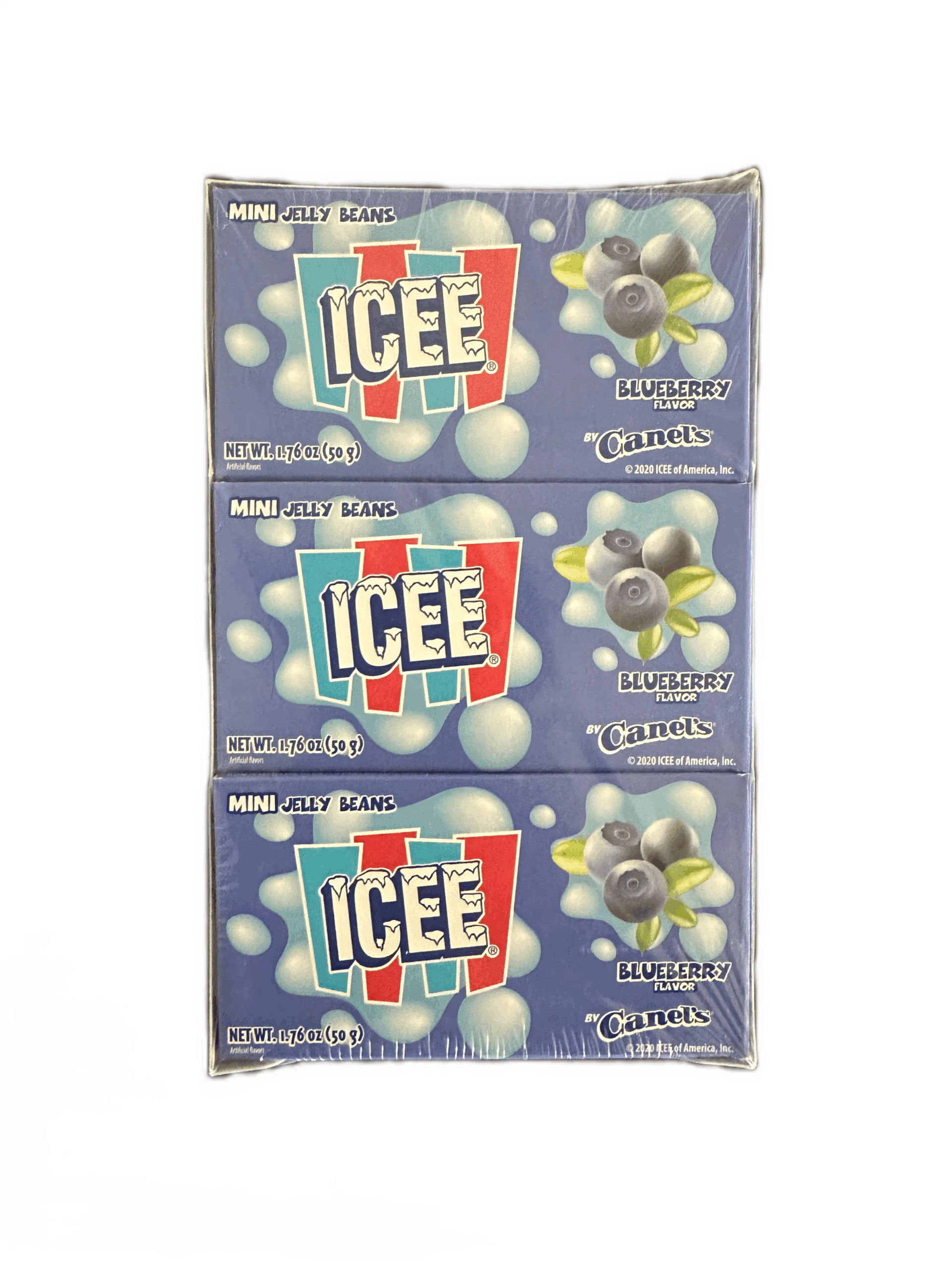 Canel's Icee Mini Blueberry Jelly Beans 9x1.76oz Canel's Icee Mini Blueberry Jelly Beans 9x1.76oz