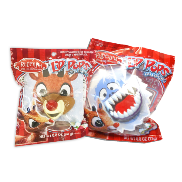 Flix Candy Rudolph Lip Pop Lollipops Christmas 24x0.8oz