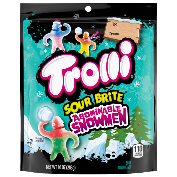 Ferrara Trolli Sour Brite Abominable Snowmen Christmas 6x10oz