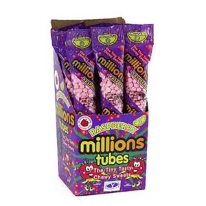 Millions Raspberry Tubes British 12