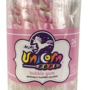 Adams & Brooks Mini Unicorn Pops Bubblegum 24