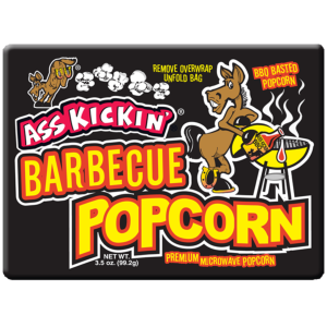 Ass Kickin' Microwave Popcorn Barbecue 12x3.5oz