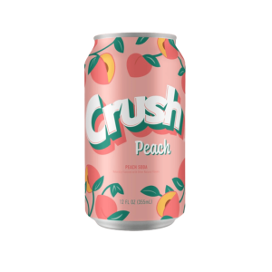 Crush Peach Soda 12x12oz (Best Before January 04 2027)