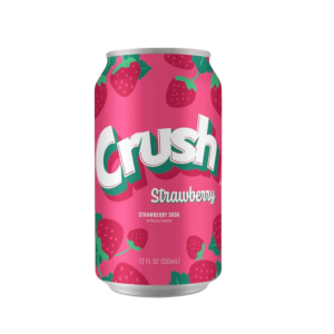 Crush Strawberry 12x12oz (Best Before February 16 2026)