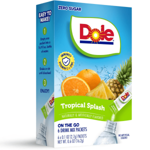 Dole Single To Go Zero Sugar Tropical Splash Six Pack 12