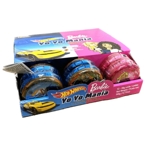 Exclusive Brands Barbie & Hot Wheels Yo-Yo Mania Filled Gum 12