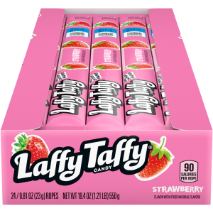 Ferrara Laffy Taffy Rope Strawberry 24