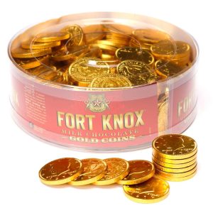 Fort Knox Gold Coins Milk Chocolate 1.5" 180