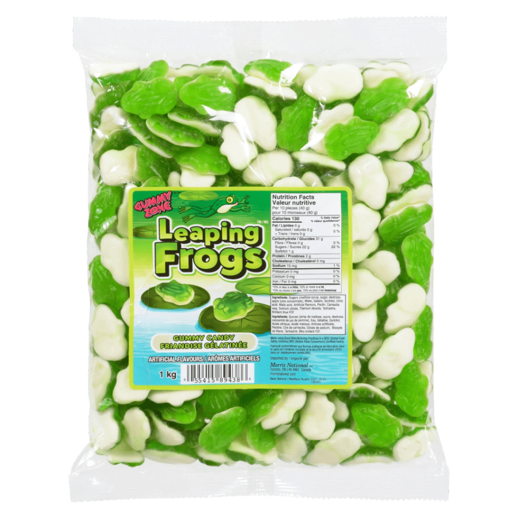 Gummy Zone Leaping Frogs 1kg - Pacific Candy East
