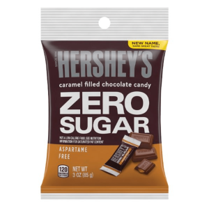 Hershey Caramel Filled Chocolate Zero Sugar 12x3oz