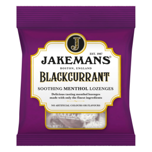 Jakemans Lozenges Blackcurrant British 12x73g