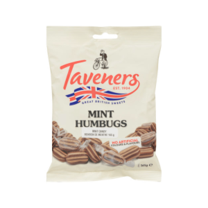 Taveners Mint Humbugs British Peg Bag 12x165g