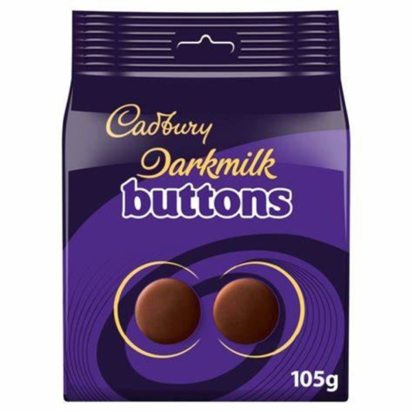 Cadbury Dark Milk Buttons British Peg Bag 10x105g