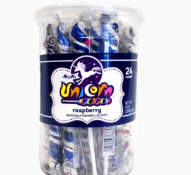 Adams & Brooks Mini Unicorn Pops Raspberry 24