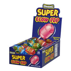 Charms Super Blow Pops Assorted 48