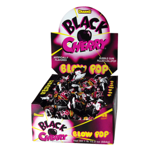 Charms Blow Pops Black Cherry 48