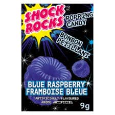 Exclusive Brands Shock Rocks Blue Raspberry Popping Candy 24