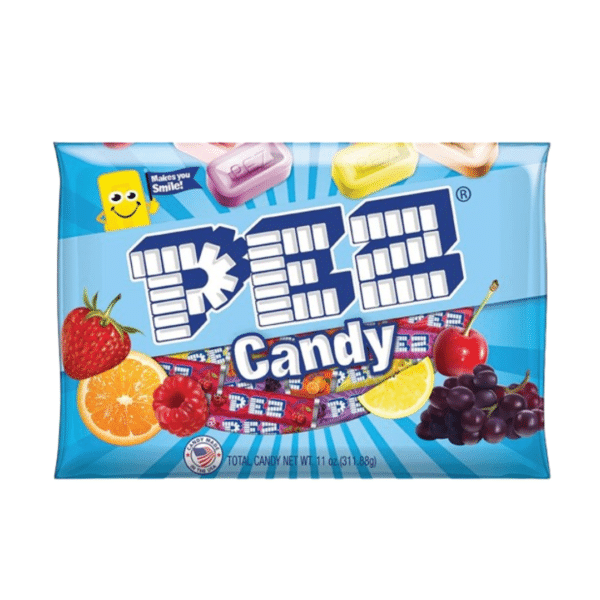PEZ Assorted Fruit Laydown Bag 11oz