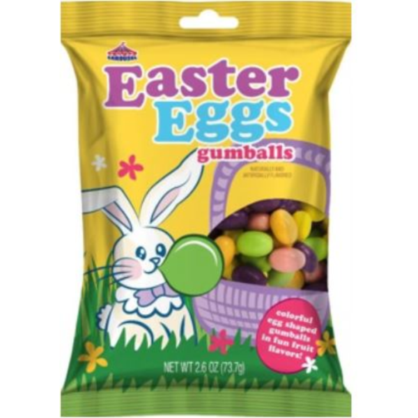 Ford Gum Easter Carousel Jumbo Egg Gumballs 12x2.6oz