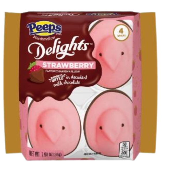 JB Peeps 4Ct Chicks Strawberry Delight 20x1.98oz