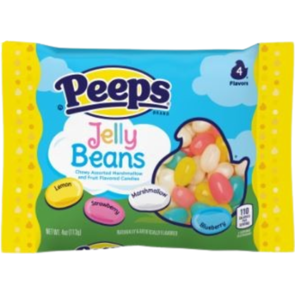 Just Born Peeps Marshmallow Flavored Jelly Beans 24x4oz