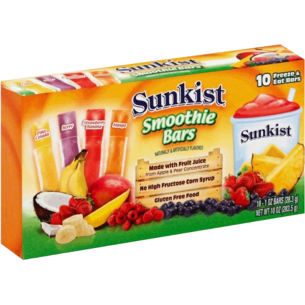 Sunkist Smoothie Bars 12x10oz