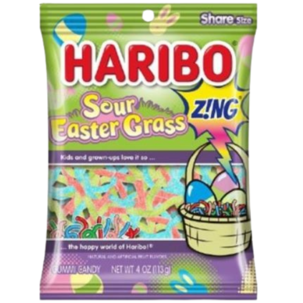 Haribo Sour Easter Grass DRC 12x4oz