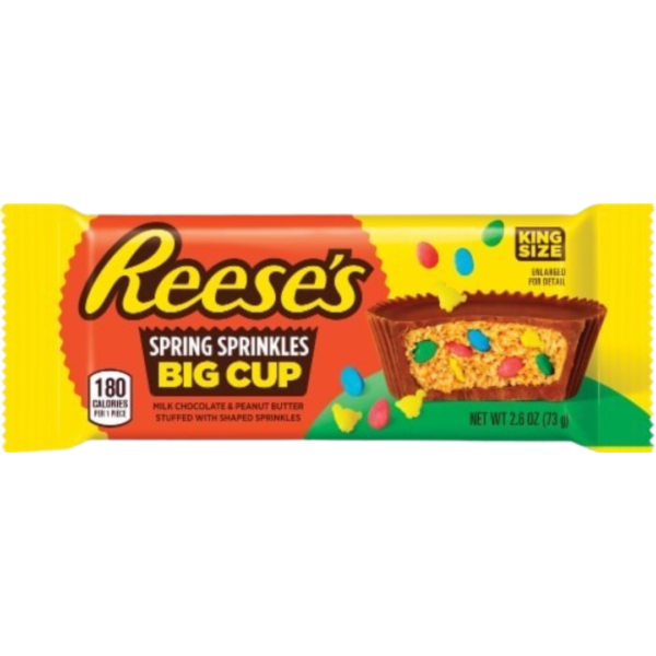 Hershey Reeses Big Cup Spring Sprinkles 16x2.6oz