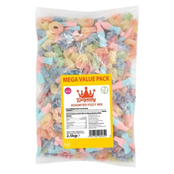 Kingsway Assorted Fizzy Mix Vegan Bulk British 2.5Kg