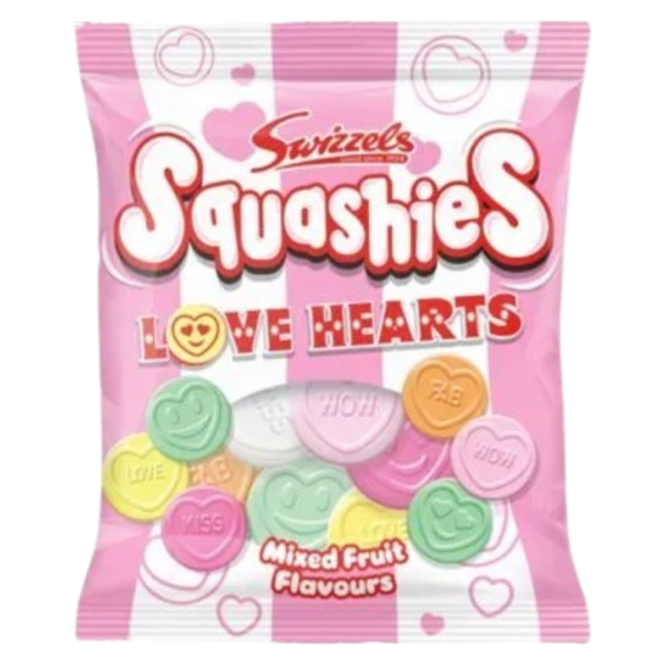 Swizzels Squashies Love Hearts British 12x120g