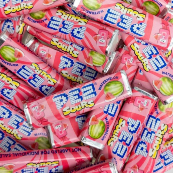 PEZ Wrapped Refill Sour Watermelon Candy 10lb