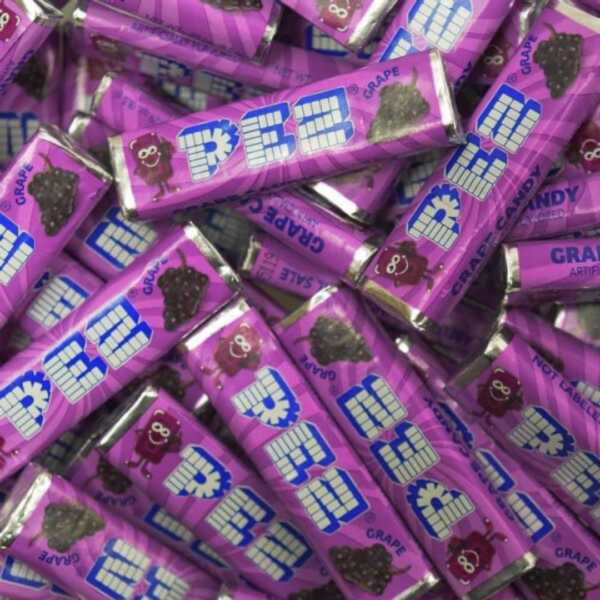 PEZ Wrapped Refill Grape Candy 10lb
